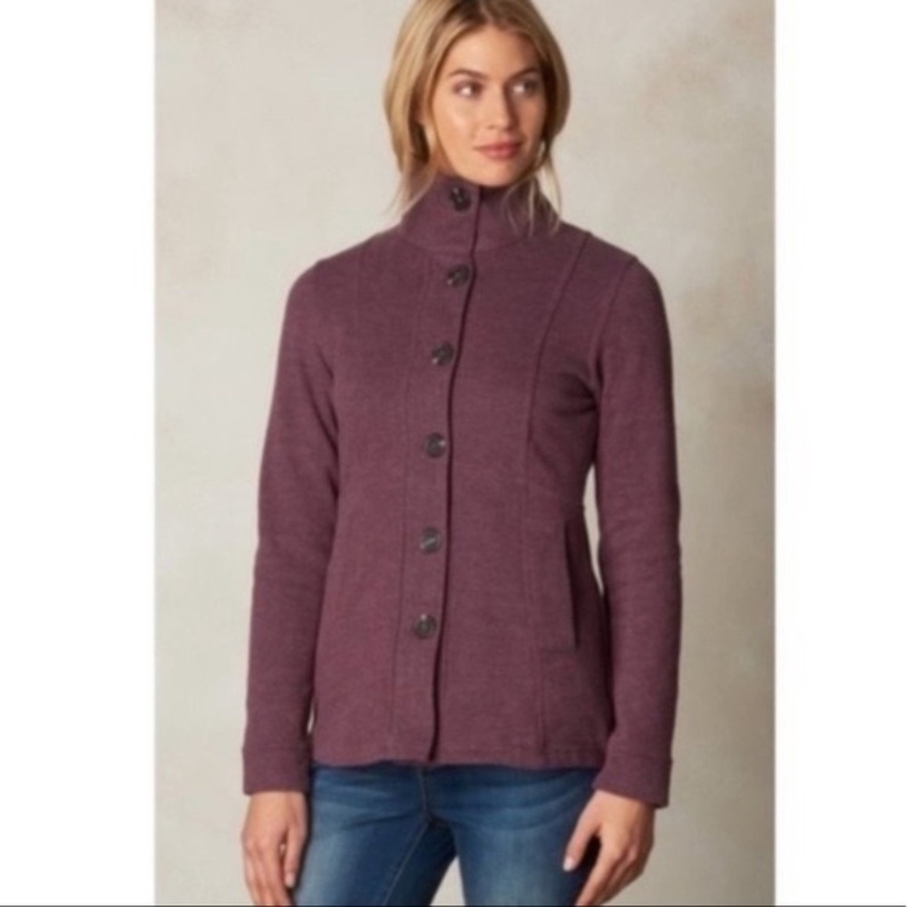Prana Catrina Jackset/Sweatshirt, plum, small